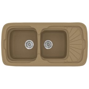 Νεροχύτης Κουζίνας Sanitec Classic 304-16 Metallic Coffee 96x51cm Νεροχύτης Κουζίνας Sanitec Classic 304-16 Metallic Coffee 96x51cm