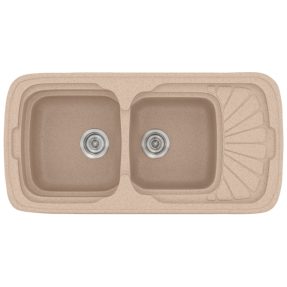 Νεροχύτης Κουζίνας Sanitec Classic 304-21 Granite Sand 96x51cm Νεροχύτης Κουζίνας Sanitec Classic 304-21 Granite Sand 96x51cm