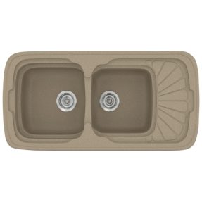 Νεροχύτης Κουζίνας Sanitec Classic 304-42 Granite Taupe 96x51cm Νεροχύτης Κουζίνας Sanitec Classic 304-42 Granite Taupe 96x51cm
