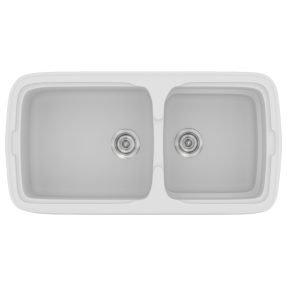 Νεροχύτης Κουζίνας Sanitec Classic 305-00 White 96x51cm Νεροχύτης Κουζίνας Sanitec Classic 305-00 White 96x51cm