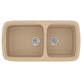 Νεροχύτης Κουζίνας Sanitec Classic 305-10 Granite Beige 96x51cm Νεροχύτης Κουζίνας Sanitec Classic 305-10 Granite Beige 96x51cm