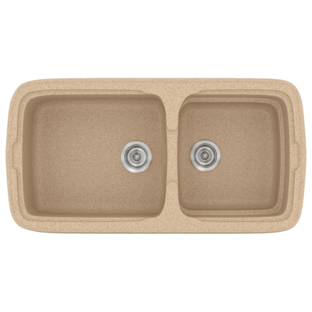 Νεροχύτης Κουζίνας Sanitec Classic 305-10 Granite Beige 96x51cm Νεροχύτης Κουζίνας Sanitec Classic 305-10 Granite Beige 96x51cm
