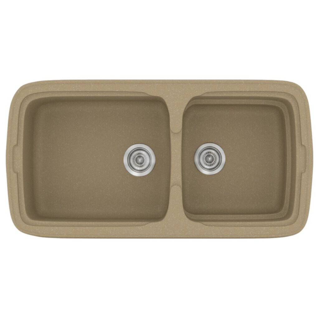 Νεροχύτης Κουζίνας Sanitec Classic 305-15 Metallic Cream 96x51cm Νεροχύτης Κουζίνας Sanitec Classic 305-15 Metallic Cream 96x51cm