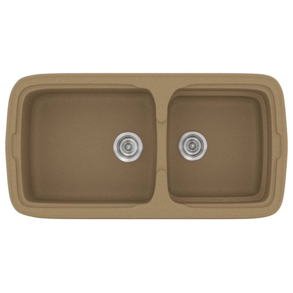 Νεροχύτης Κουζίνας Sanitec Classic 305-16 Metallic Coffee 96x51cm Νεροχύτης Κουζίνας Sanitec Classic 305-16 Metallic Coffee 96x51cm