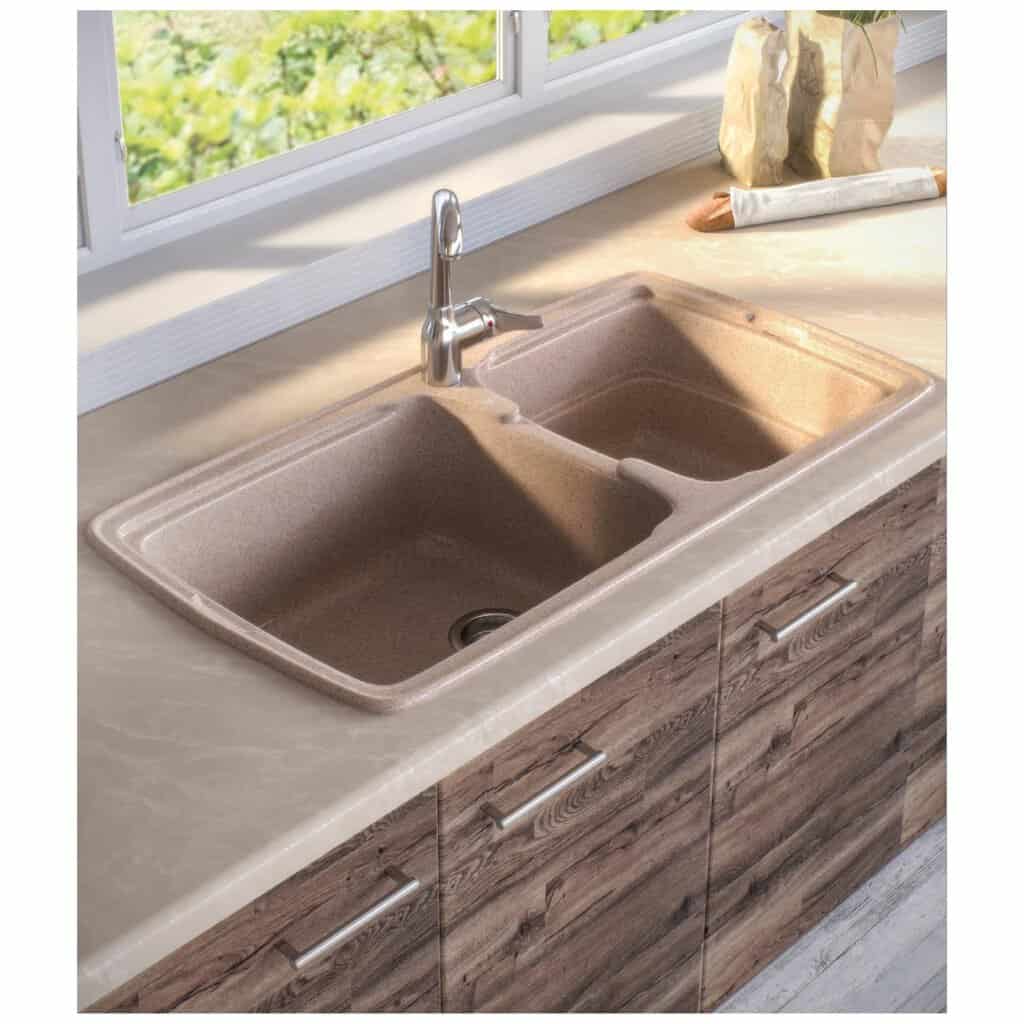 Νεροχύτης Κουζίνας Sanitec Classic 305-17 Metallic Silver 96x51cm Νεροχύτης Κουζίνας Sanitec Classic 305-17 Metallic Silver 96x51cm