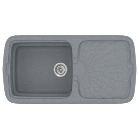 Νεροχύτης Κουζίνας Sanitec Classic 306-17 Metallic Silver 96x51cm Νεροχύτης Κουζίνας Sanitec Classic 306-17 Metallic Silver 96x51cm