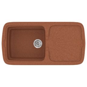 Νεροχύτης Κουζίνας Sanitec Classic 306-20 Granite Terracota 96x51cm Νεροχύτης Κουζίνας Sanitec Classic 306-20 Granite Terracota 96x51cm