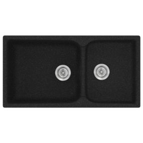 Νεροχύτης Κουζίνας Sanitec Classic 307-05 Granite Black 92x51cm Νεροχύτης Κουζίνας Sanitec Classic 307-05 Granite Black 92x51cm