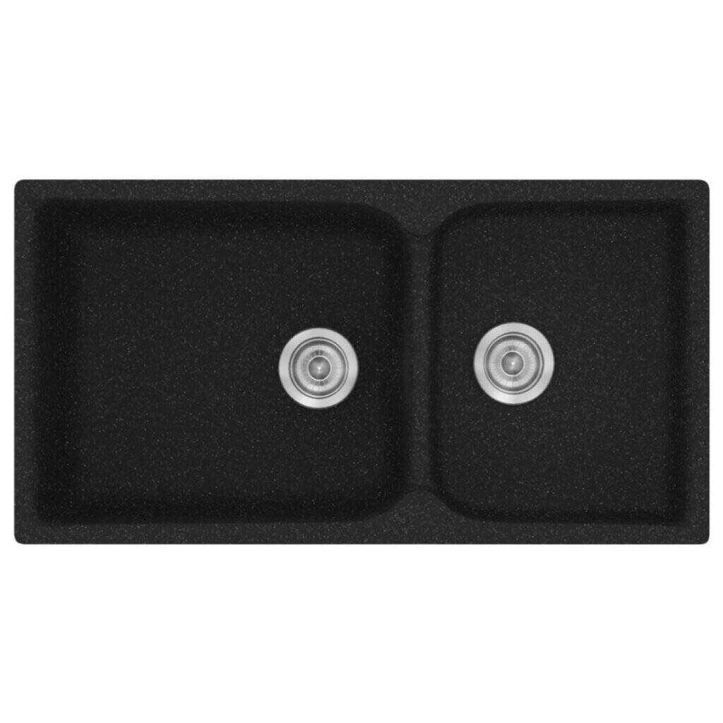 Νεροχύτης Κουζίνας Sanitec Classic 307-05 Granite Black 92x51cm Νεροχύτης Κουζίνας Sanitec Classic 307-05 Granite Black 92x51cm