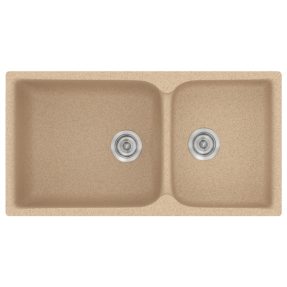 Νεροχύτης Κουζίνας Sanitec Classic 307-10 Granite Beige 92x51cm Νεροχύτης Κουζίνας Sanitec Classic 307-10 Granite Beige 92x51cm