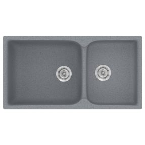 Νεροχύτης Κουζίνας Sanitec Classic 307-17 Metallic Silver 92x51cm Νεροχύτης Κουζίνας Sanitec Classic 307-17 Metallic Silver 92x51cm