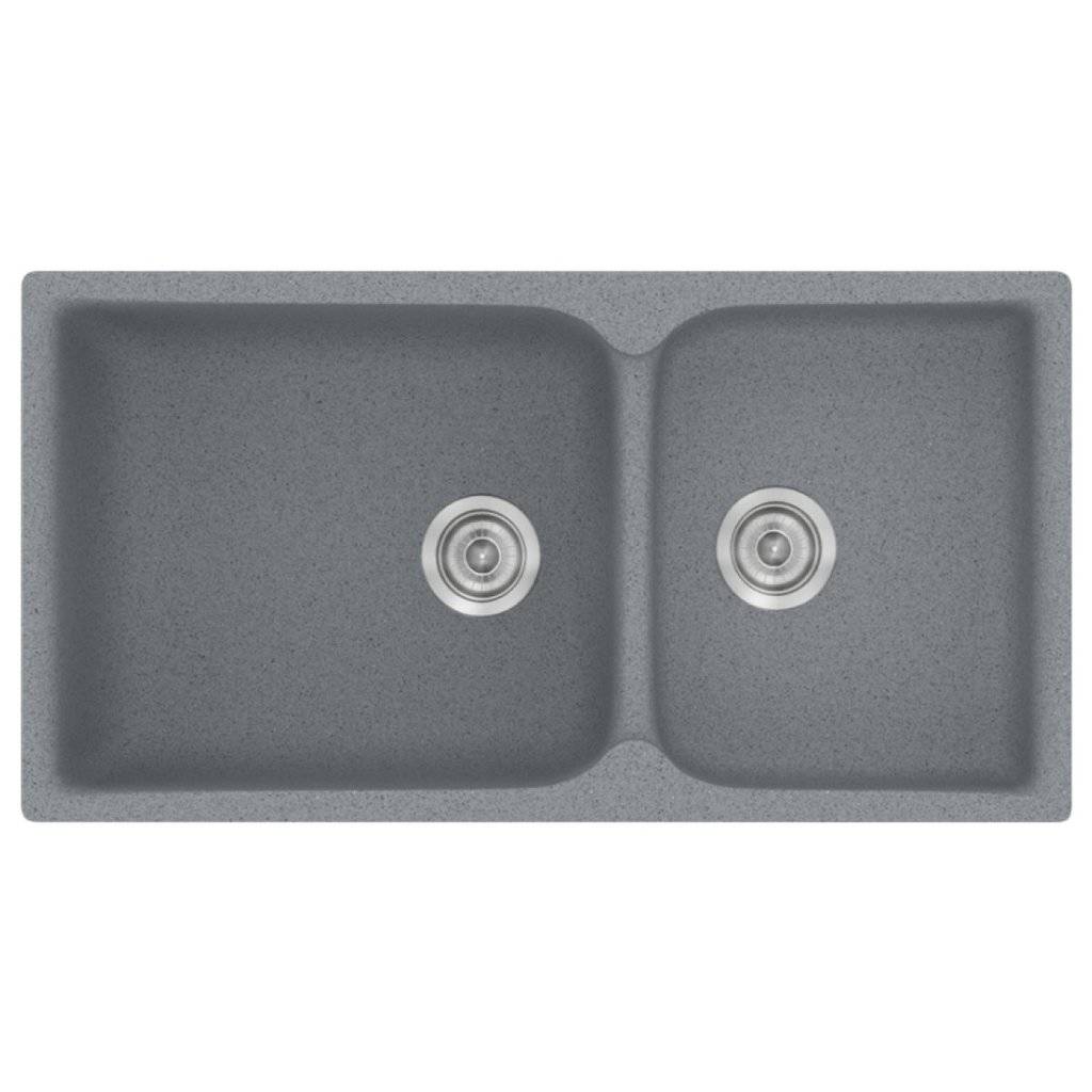 Νεροχύτης Κουζίνας Sanitec Classic 307-17 Metallic Silver 92x51cm Νεροχύτης Κουζίνας Sanitec Classic 307-17 Metallic Silver 92x51cm