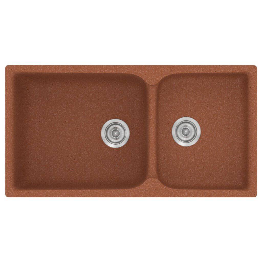 Νεροχύτης Κουζίνας Sanitec Classic 307-20 Granite Terracota 92x51cm Νεροχύτης Κουζίνας Sanitec Classic 307-20 Granite Terracota 92x51cm