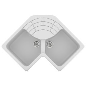 Νεροχύτης Κουζίνας Sanitec Classic 310-00 White 83x83x50cm Νεροχύτης Κουζίνας Sanitec Classic 310-00 White 83x83x50cm