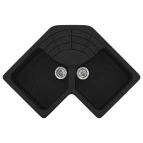 Νεροχύτης Κουζίνας Sanitec Classic 310-05 Granite Black 83x83x50cm Νεροχύτης Κουζίνας Sanitec Classic 310-05 Granite Black 83x83x50cm