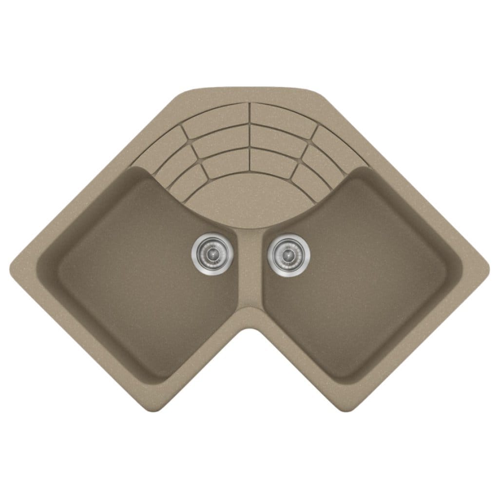 Νεροχύτης Κουζίνας Sanitec Classic 310-42 Granite Taupe 83x83x50cm Νεροχύτης Κουζίνας Sanitec Classic 310-42 Granite Taupe 83x83x50cm