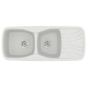 Νεροχύτης Κουζίνας Sanitec Classic 311-01 Granite White 120x51cm Νεροχύτης Κουζίνας Sanitec Classic 311-01 Granite White 120x51cm