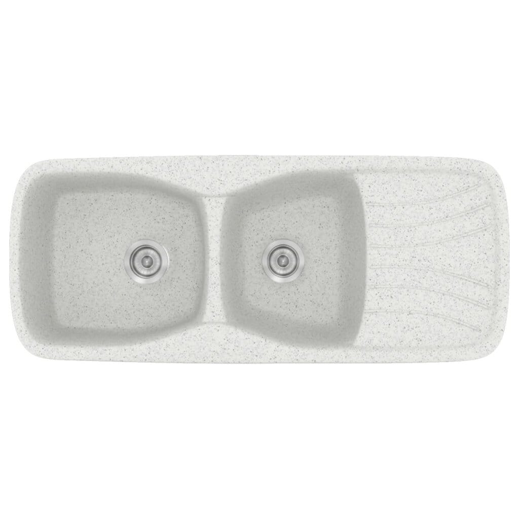 Νεροχύτης Κουζίνας Sanitec Classic 311-01 Granite White 120x51cm Νεροχύτης Κουζίνας Sanitec Classic 311-01 Granite White 120x51cm