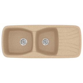 Νεροχύτης Κουζίνας Sanitec Classic 311-10 Granite Beige 120x51cm Νεροχύτης Κουζίνας Sanitec Classic 311-10 Granite Beige 120x51cm