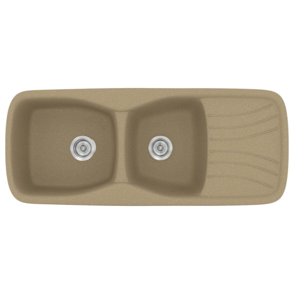 Νεροχύτης Κουζίνας Sanitec Classic 311-15 Metallic Cream 120x51cm Νεροχύτης Κουζίνας Sanitec Classic 311-15 Metallic Cream 120x51cm
