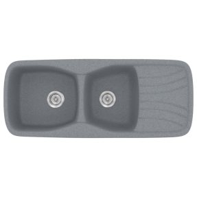 Νεροχύτης Κουζίνας Sanitec Classic 311-17 Metallic Silver 120x51cm Νεροχύτης Κουζίνας Sanitec Classic 311-17 Metallic Silver 120x51cm