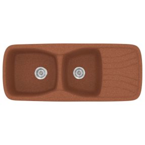 Νεροχύτης Κουζίνας Sanitec Classic 311-20 Granite Terracota 120x51cm Νεροχύτης Κουζίνας Sanitec Classic 311-20 Granite Terracota 120x51cm