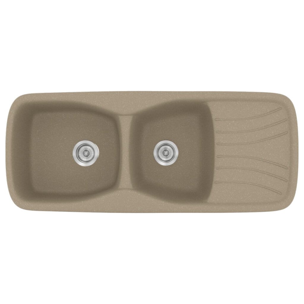 Νεροχύτης Κουζίνας Sanitec Classic 311-42 Granite Taupe 120x51cm Νεροχύτης Κουζίνας Sanitec Classic 311-42 Granite Taupe 120x51cm