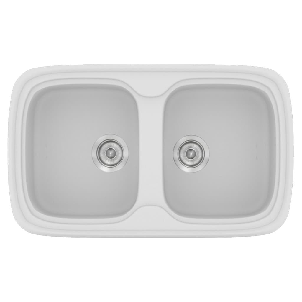 Νεροχύτης Κουζίνας Sanitec Classic 312-00 White 82x50cm Νεροχύτης Κουζίνας Sanitec Classic 312-00 White 82x50cm