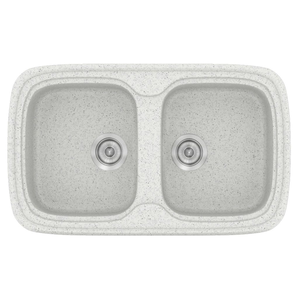 Νεροχύτης Κουζίνας Sanitec Classic 312-01 Granite White 82x50cm Νεροχύτης Κουζίνας Sanitec Classic 312-01 Granite White 82x50cm