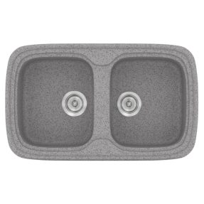 Νεροχύτης Κουζίνας Sanitec Classic 312-04 Granite Grey 82x50cm Νεροχύτης Κουζίνας Sanitec Classic 312-04 Granite Grey 82x50cm