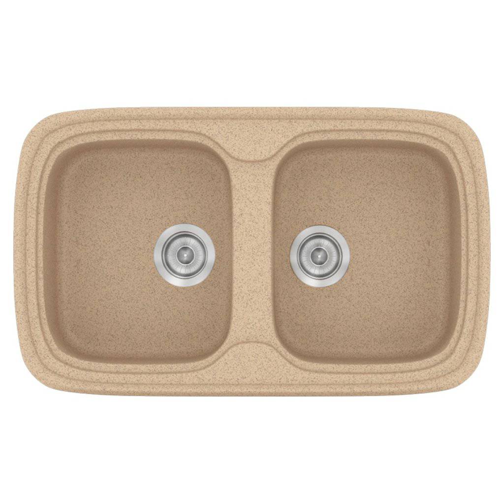 Νεροχύτης Κουζίνας Sanitec Classic 312-10 Granite Beige 82x50cm Νεροχύτης Κουζίνας Sanitec Classic 312-10 Granite Beige 82x50cm