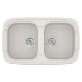 Νεροχύτης Κουζίνας Sanitec Classic 312-14 Metallic Ice 82x50cm Νεροχύτης Κουζίνας Sanitec Classic 312-14 Metallic Ice 82x50cm