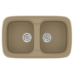 Νεροχύτης Κουζίνας Sanitec Classic 312-15 Metallic Cream 82x50cm Νεροχύτης Κουζίνας Sanitec Classic 312-15 Metallic Cream 82x50cm