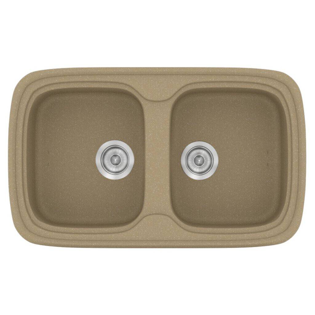 Νεροχύτης Κουζίνας Sanitec Classic 312-15 Metallic Cream 82x50cm Νεροχύτης Κουζίνας Sanitec Classic 312-15 Metallic Cream 82x50cm