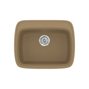 Νεροχύτης Κουζίνας Sanitec Classic 313-16 Metallic Coffee 58x50cm Νεροχύτης Κουζίνας Sanitec Classic 313-16 Metallic Coffee 58x50cm