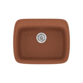 Νεροχύτης Κουζίνας Sanitec Classic 313-20 Granite Terracota 58x50cm Νεροχύτης Κουζίνας Sanitec Classic 313-20 Granite Terracota 58x50cm