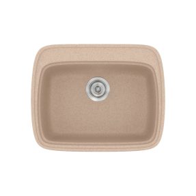 Νεροχύτης Κουζίνας Sanitec Classic 313-21 Granite Sand 58x50cm Νεροχύτης Κουζίνας Sanitec Classic 313-21 Granite Sand 58x50cm
