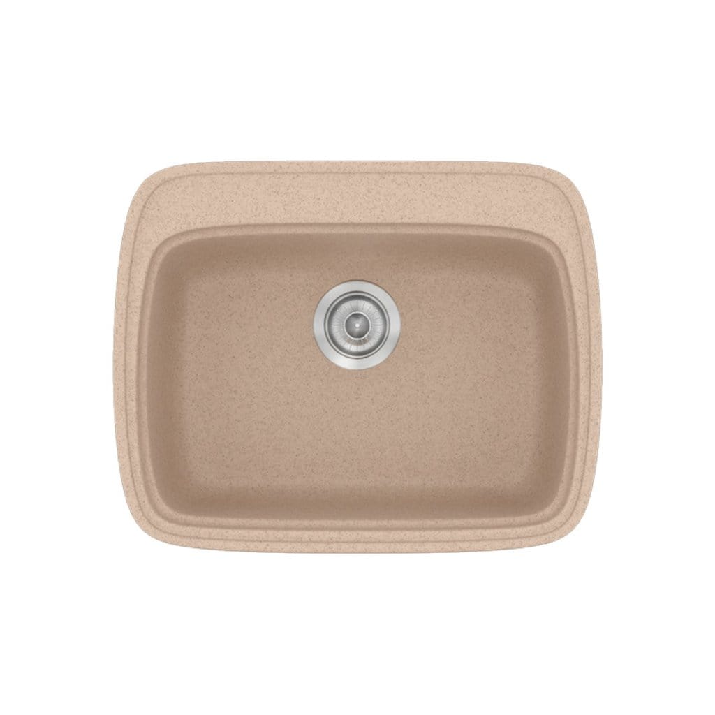 Νεροχύτης Κουζίνας Sanitec Classic 313-21 Granite Sand 58x50cm Νεροχύτης Κουζίνας Sanitec Classic 313-21 Granite Sand 58x50cm