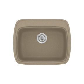 Νεροχύτης Κουζίνας Sanitec Classic 313-42 Granite Taupe 58x50cm Νεροχύτης Κουζίνας Sanitec Classic 313-42 Granite Taupe 58x50cm