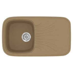 Νεροχύτης Κουζίνας Sanitec Classic 315-16 Metallic Coffee 82x50cm Νεροχύτης Κουζίνας Sanitec Classic 315-16 Metallic Coffee 82x50cm