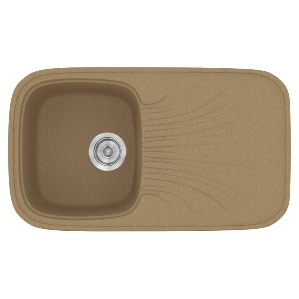 Νεροχύτης Κουζίνας Sanitec Classic 315-16 Metallic Coffee 82x50cm Νεροχύτης Κουζίνας Sanitec Classic 315-16 Metallic Coffee 82x50cm