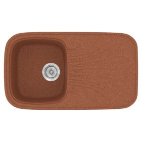 Νεροχύτης Κουζίνας Sanitec Classic 315-20 Granite Terracota 82x50cm Νεροχύτης Κουζίνας Sanitec Classic 315-20 Granite Terracota 82x50cm