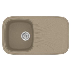 Νεροχύτης Κουζίνας Sanitec Classic 315-42 Granite Taupe 82x50cm Νεροχύτης Κουζίνας Sanitec Classic 315-42 Granite Taupe 82x50cm