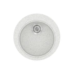 Νεροχύτης Κουζίνας Sanitec Classic 316-01 Granite White Ø48cm Νεροχύτης Κουζίνας Sanitec Classic 316-01 Granite White Ø48cm