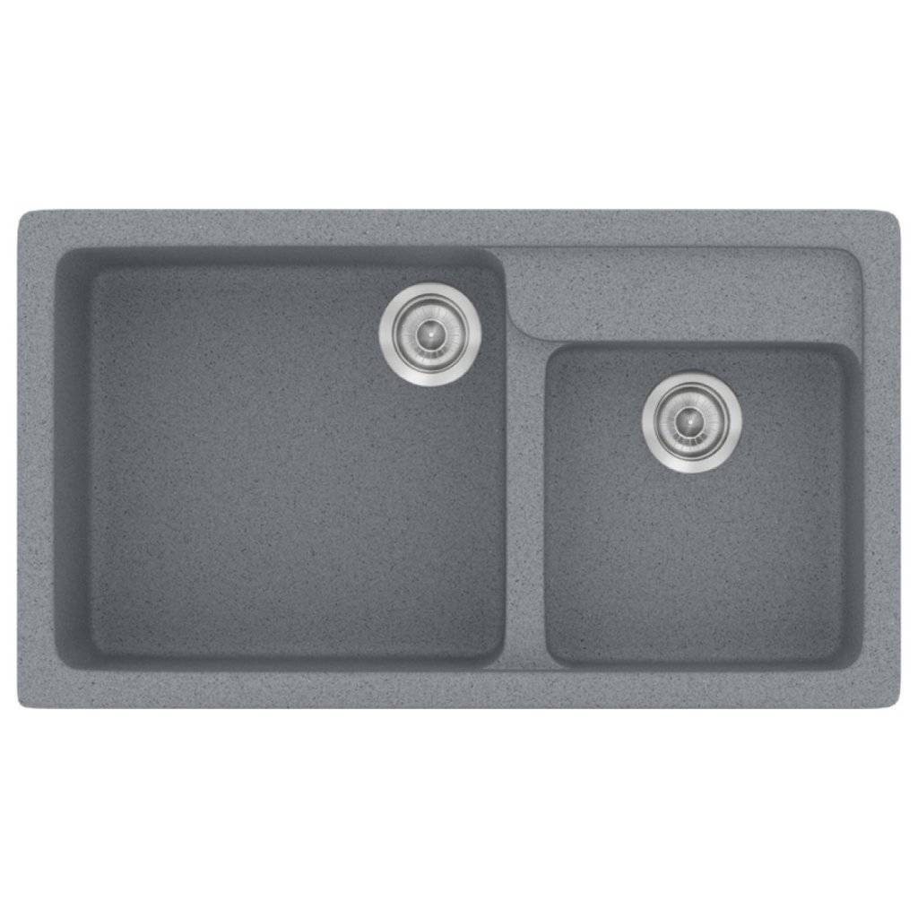 Νεροχύτης Κουζίνας Sanitec Classic 317-17 Metallic Silver 90x51cm Νεροχύτης Κουζίνας Sanitec Classic 317-17 Metallic Silver 90x51cm