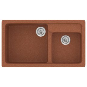 Νεροχύτης Κουζίνας Sanitec Classic 317-20 Granite Terracota 90x51cm Νεροχύτης Κουζίνας Sanitec Classic 317-20 Granite Terracota 90x51cm