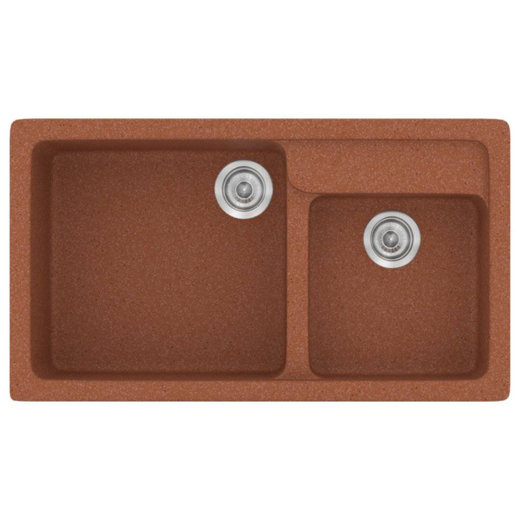 Νεροχύτης Κουζίνας Sanitec Classic 317-20 Granite Terracota 90x51cm Νεροχύτης Κουζίνας Sanitec Classic 317-20 Granite Terracota 90x51cm