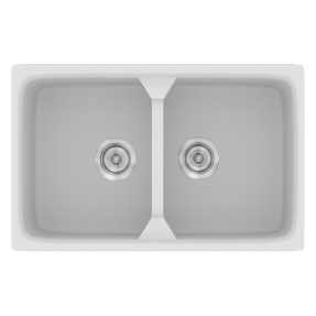Νεροχύτης Κουζίνας Sanitec Classic 318-00 White 78x51cm Νεροχύτης Κουζίνας Sanitec Classic 318-00 White 78x51cm