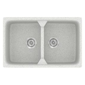Νεροχύτης Κουζίνας Sanitec Classic 318-01 Granite White 78x51cm Νεροχύτης Κουζίνας Sanitec Classic 318-01 Granite White 78x51cm
