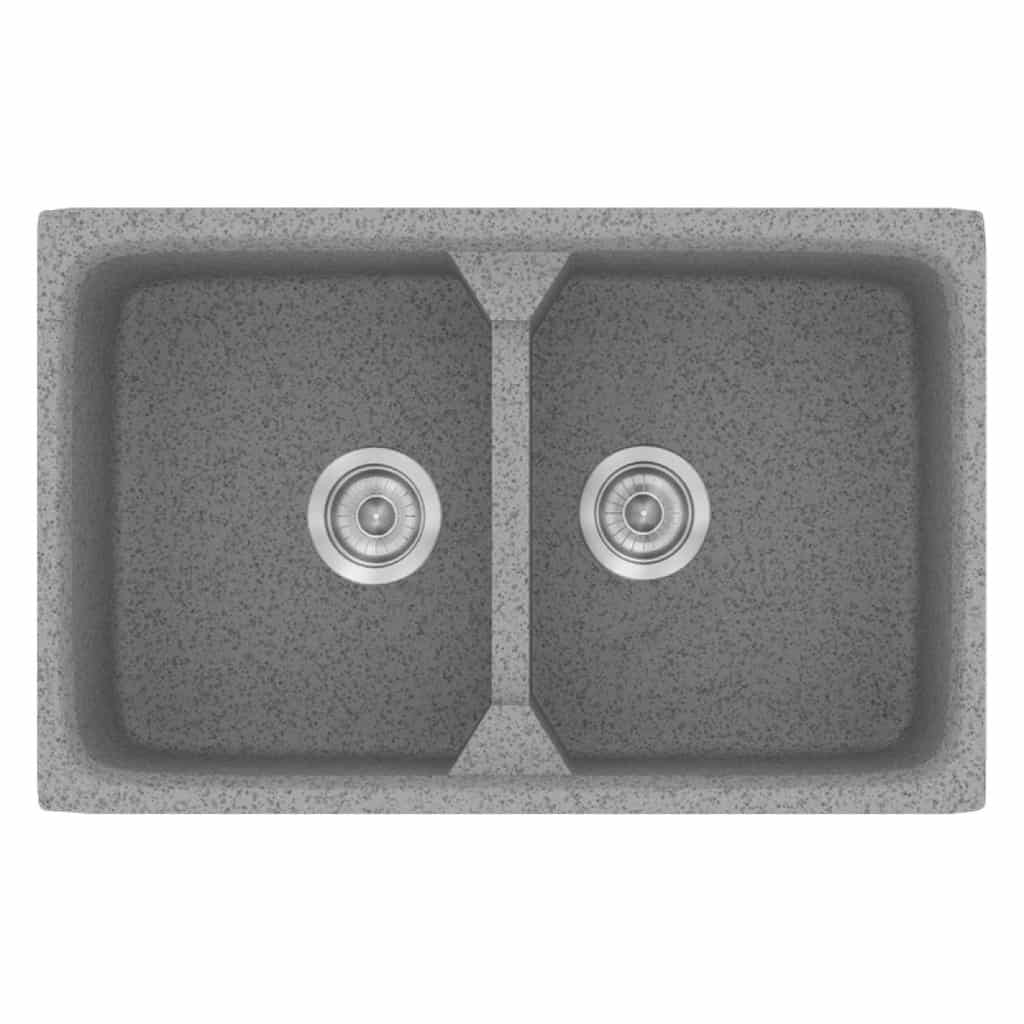 Νεροχύτης Κουζίνας Sanitec Classic 318-04 Granite Grey 78x51cm Νεροχύτης Κουζίνας Sanitec Classic 318-04 Granite Grey 78x51cm
